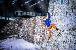 Pushing Boundaries &ndash; Swiss alpinist Jonas Schild climbs towering &ldquo;mountains&rdquo; of wastepaper