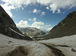 Glacier/Col de l'Amiante - Le Rocher Blanc