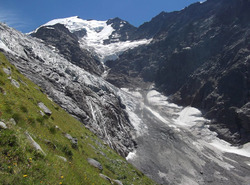 Le refuge de T&ecirc;te Rousse et le Glacier de Bionnassay