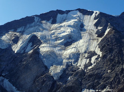 Le refuge de Plan Glacier et le Glacier de Miage