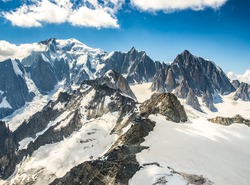 Le Mont Blanc depuis Helbronner